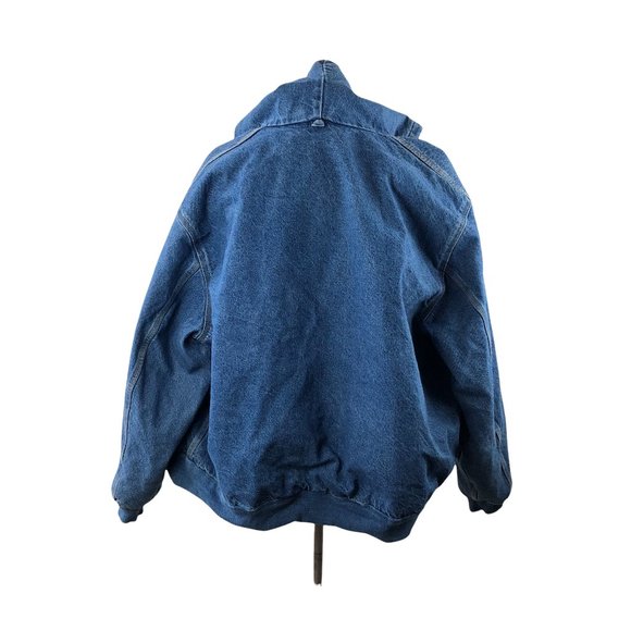 Carhartt Blanket Flannel Lined Hooded Mens Denim Jean Jacket A$AP Asap Rocky - Picture 4 of 16